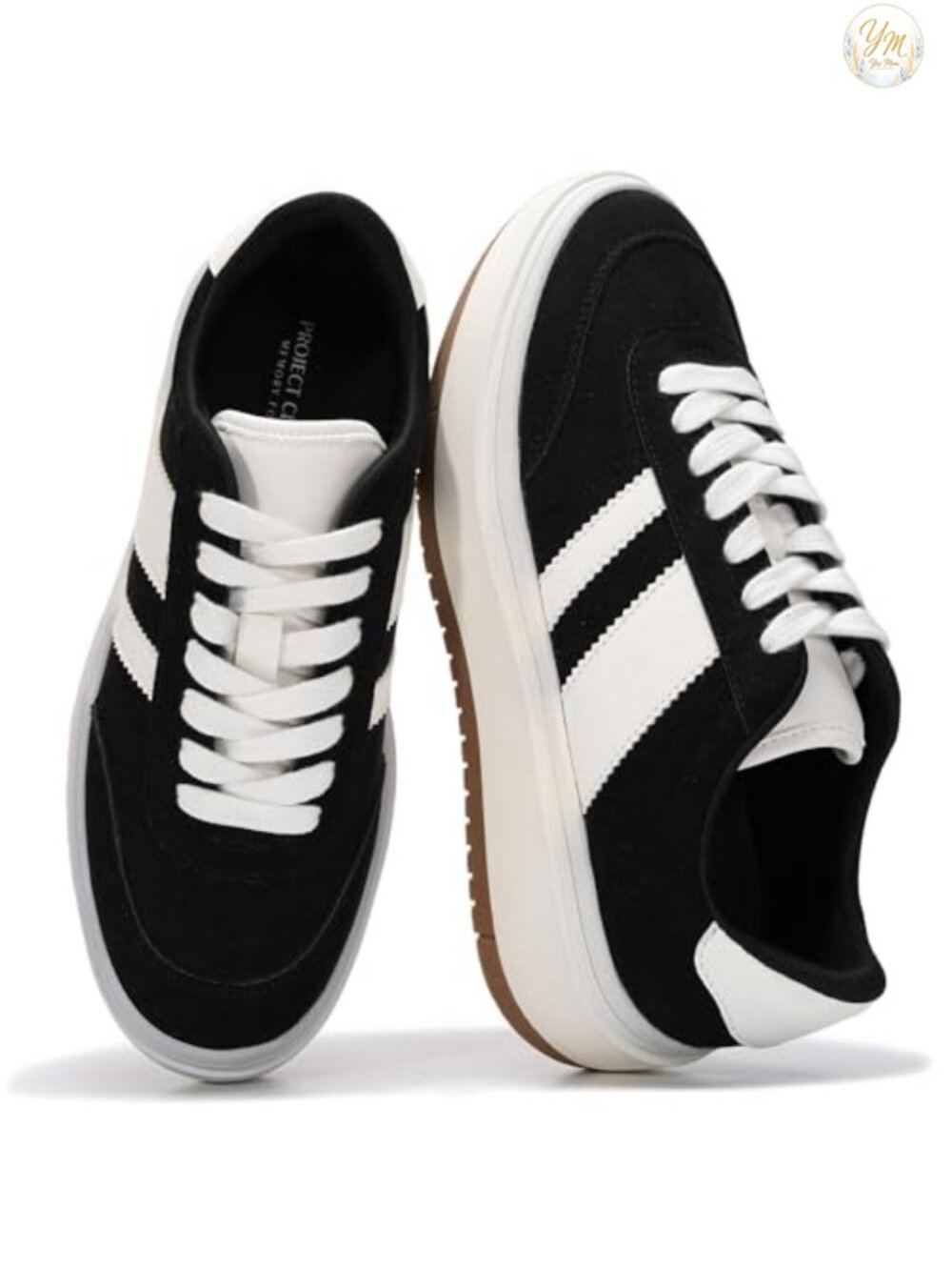 Fashion Platform Sneakers Lace-Up Athletic Shoes